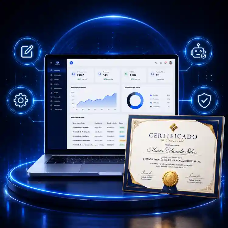 Sistema de Gestão e Emissão de Certificados + Código Fonte PHP